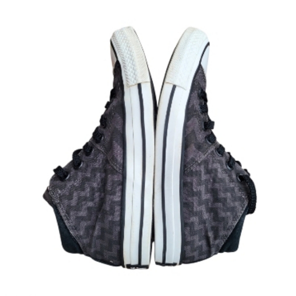 Converse All Star Chuck Taylor Madglam Glam Chevron Black Gray Sneaker Women 7 - Picture 12 of 12